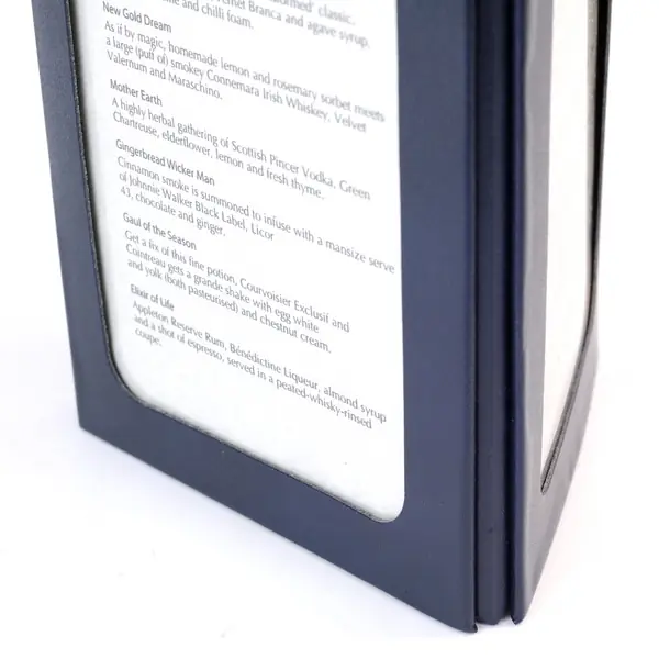 Triangle Table Top Menu Holders