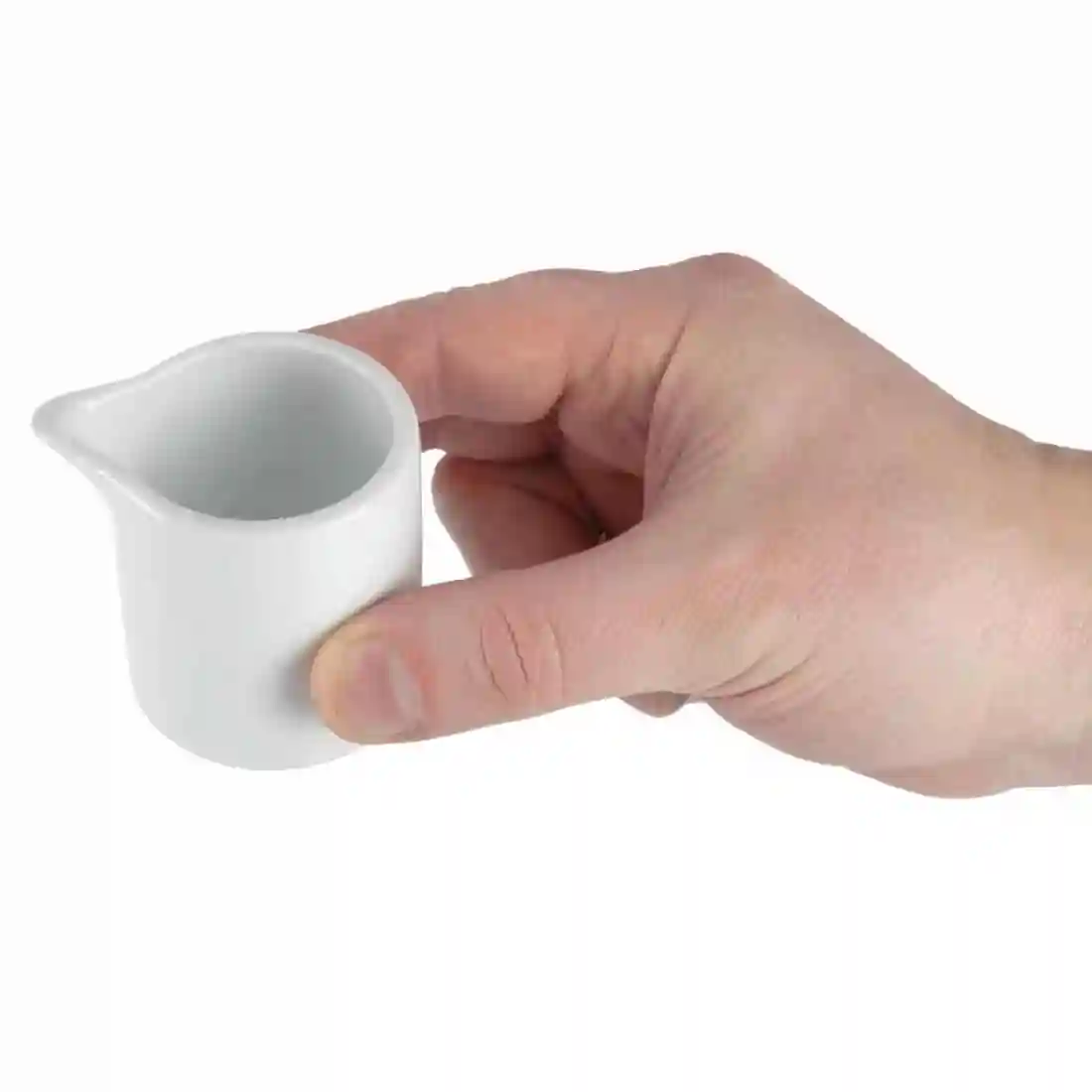 Olympia Whiteware Milk and Cream Jugs 57ml 2oz - Image 5