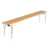 Gopak Contour Stacking Bench Oak Effect 6ft