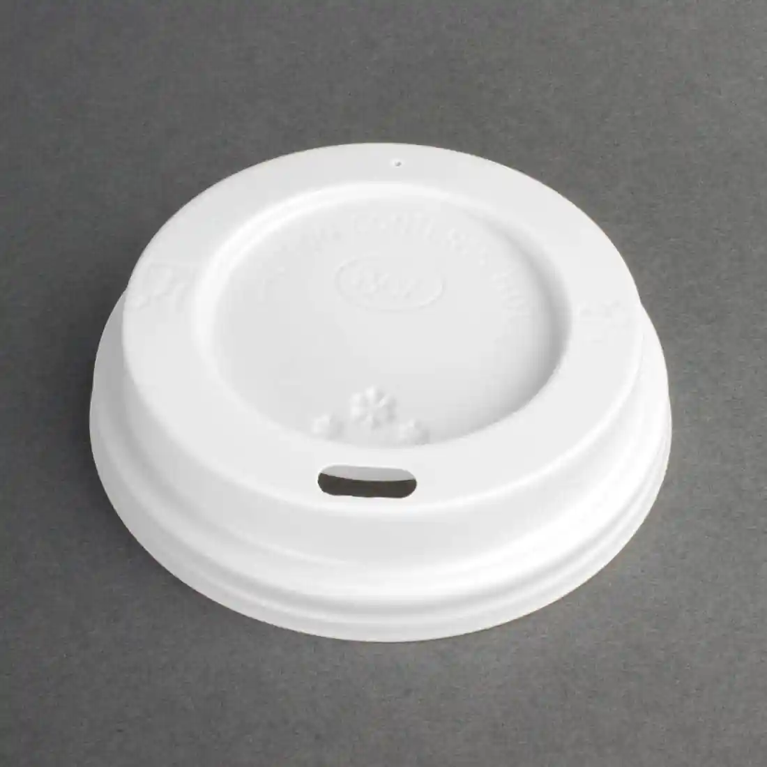 Fiesta Recyclable Coffee Cup Lids White 225ml / 8oz (Pack of 50) - Image 1
