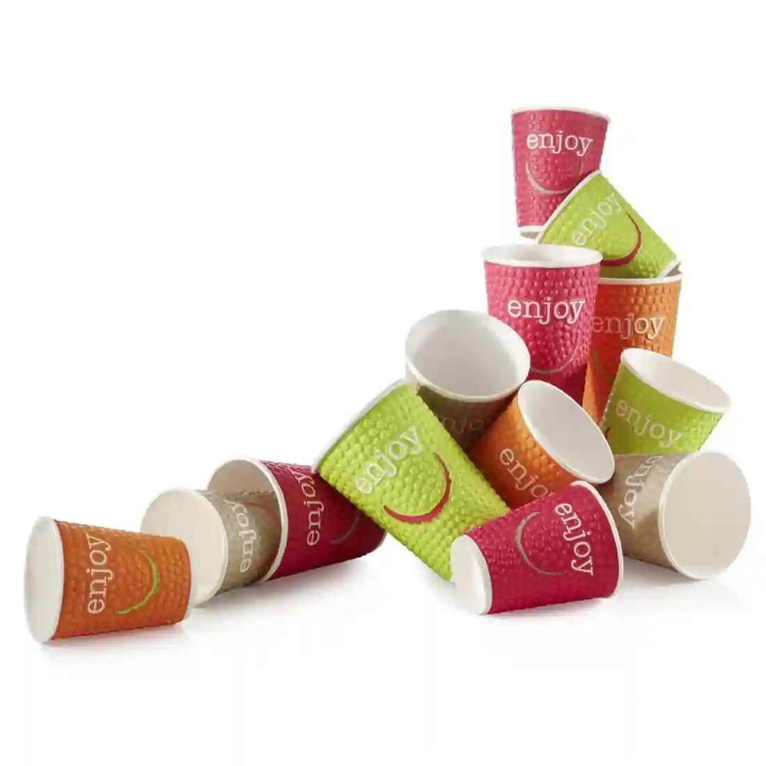 Huhtamaki Enjoy Double Wall Disposable Hot Cups 455ml / 16oz (Pack of 560) - Image 9