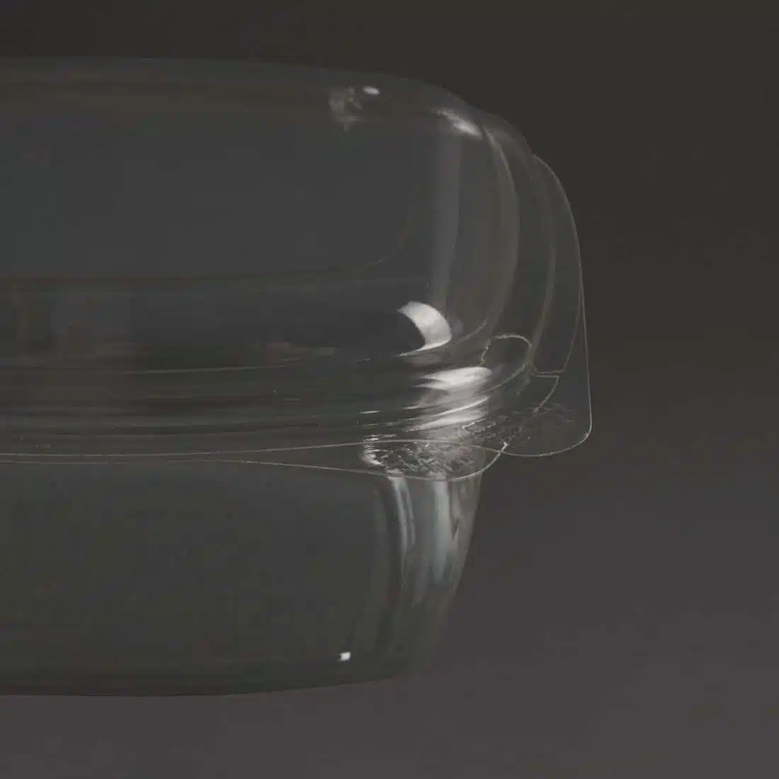 Vegware Compostable PLA Hinged-Lid Deli Containers 473ml / 16oz (Pack of 300) - Image 3