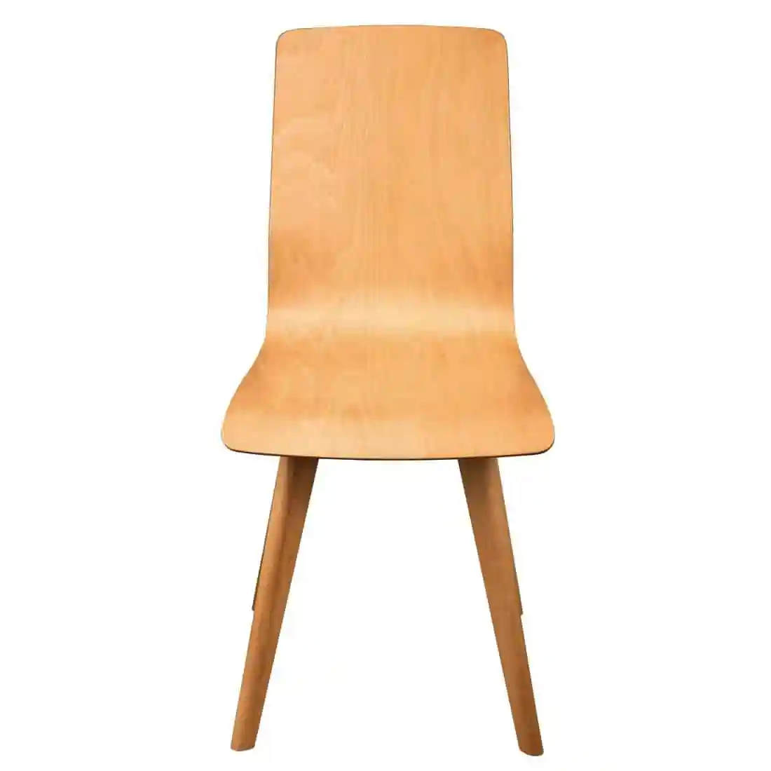 Fameg Wooden Flow Bentwood Beech Side Chairs (Pack of 2) - Image 2