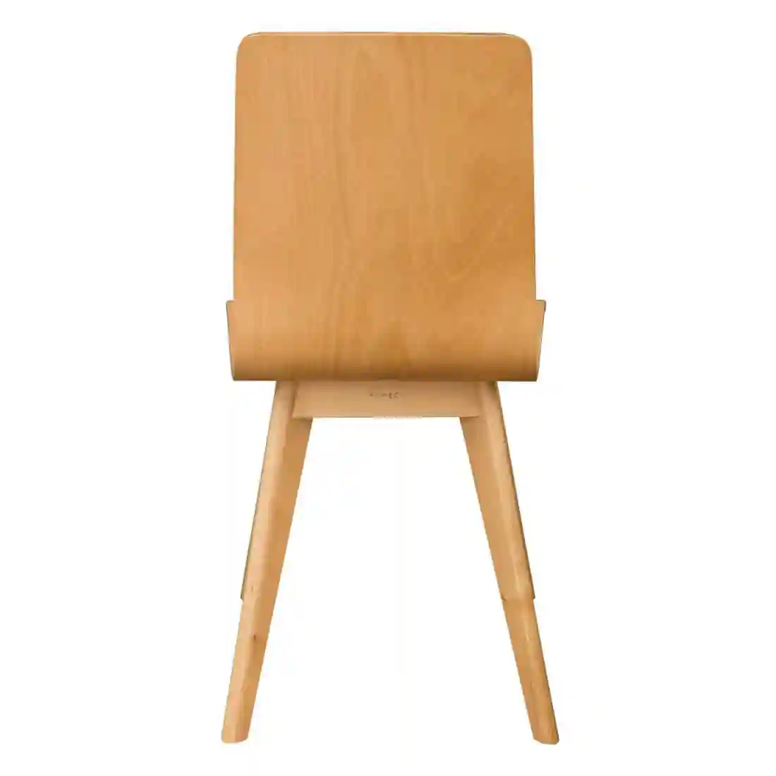 Fameg Wooden Flow Bentwood Beech Side Chairs (Pack of 2) - Image 3