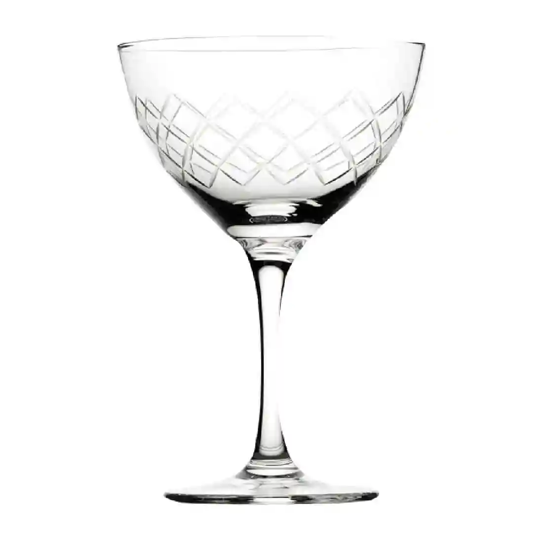 Utopia Raffles Diamond Martini Glasses 190ml (6 Pack) - Image 1