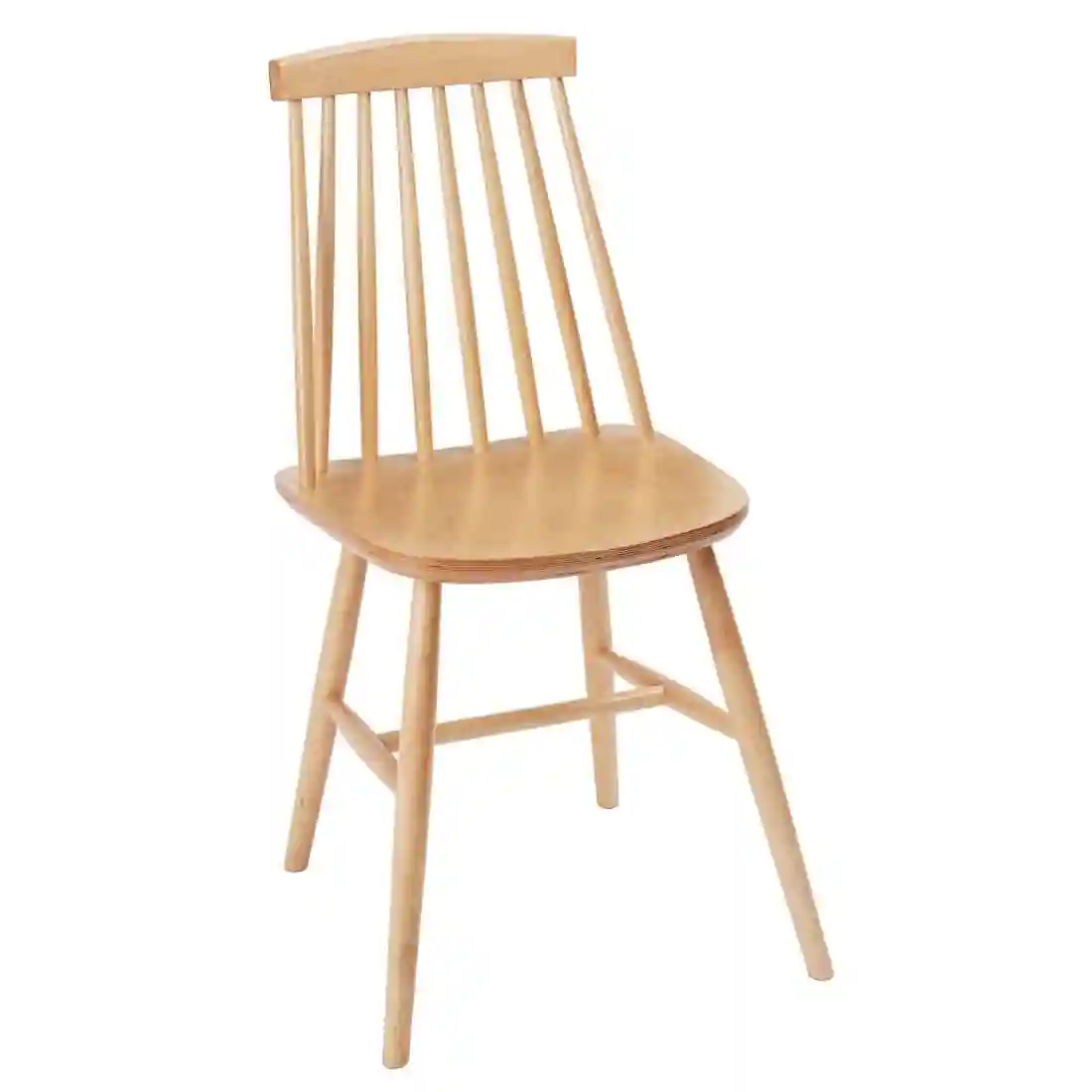 Fameg Farmhouse Angled Side Chairs Natural Beech (Pack of 2) - Image 1