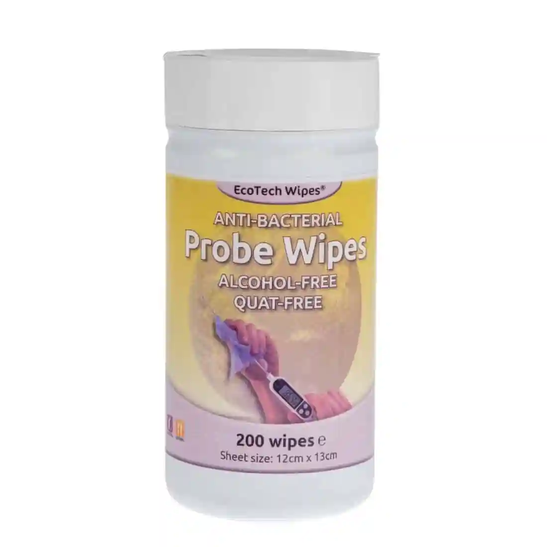Alcohol-Free Quat-Free Food Probe Wipes (Pack of 200) - Image 1