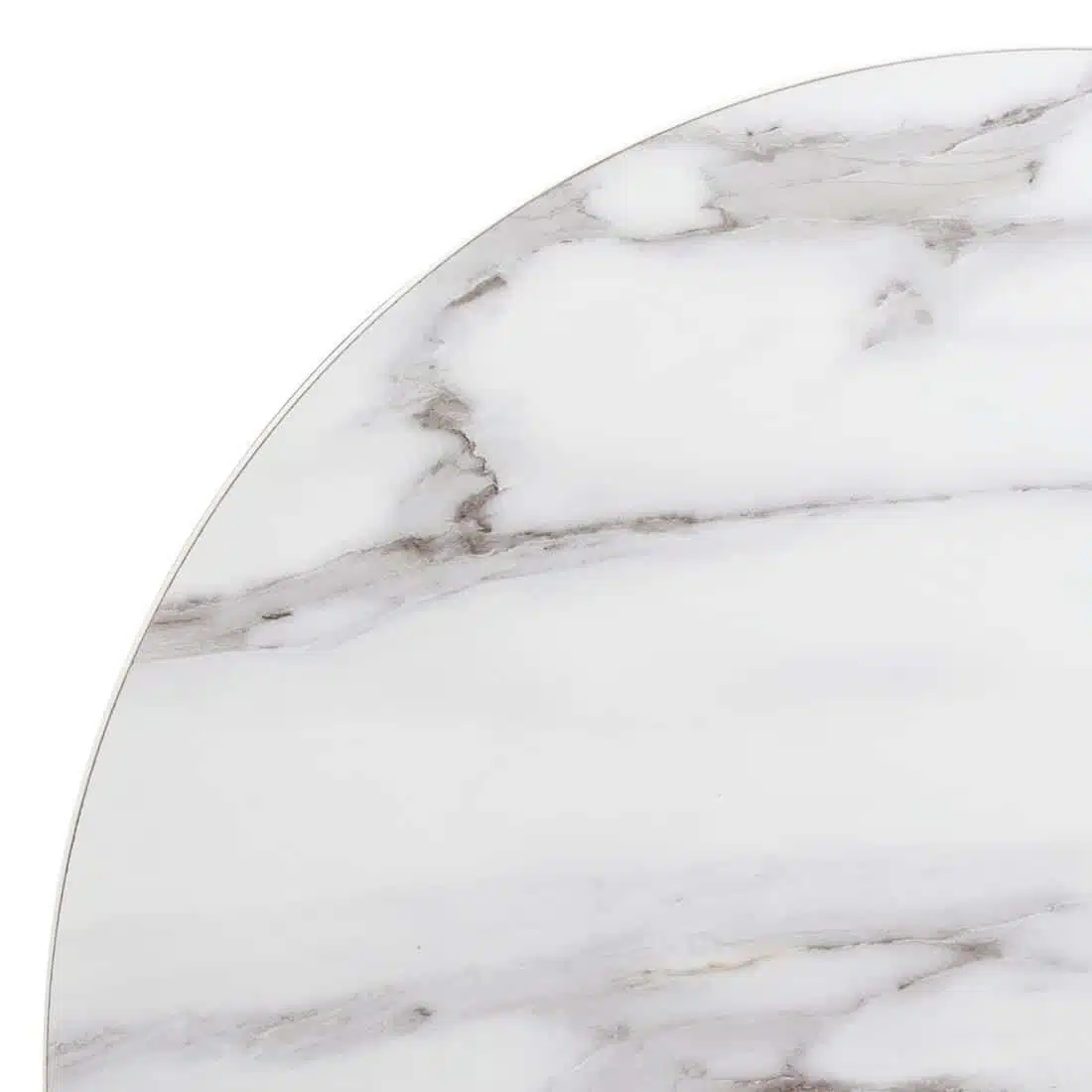 Bolero Pre-drilled Round Table Top Marble Effect 600mm - Image 4