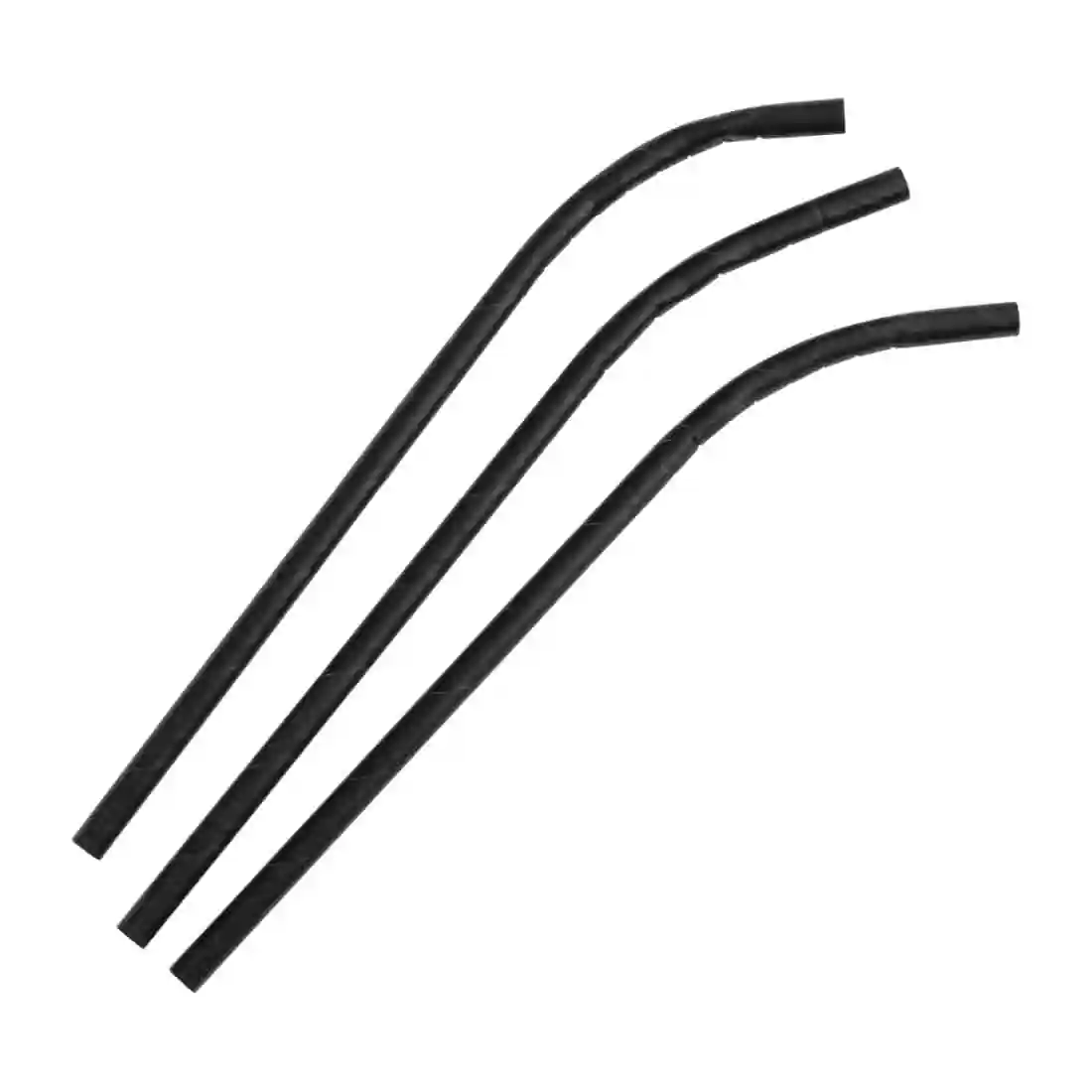 Fiesta Compostable Bendy Paper Straws Black (Pack of 250) - Image 4