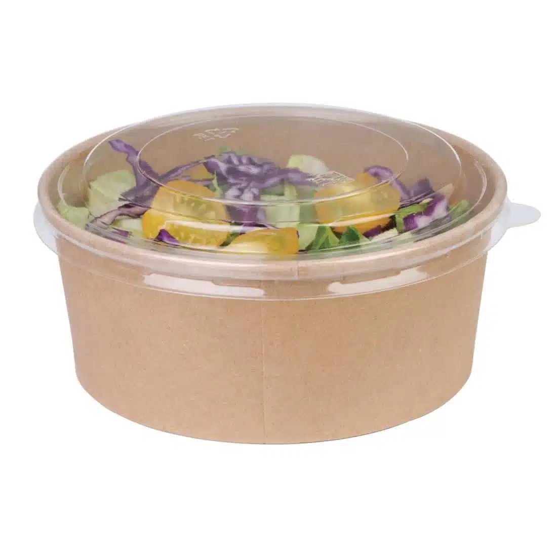 Fiesta Compostable Round Kraft Salad Bowls 750ml / 26oz (Pack of 300) - Image 4