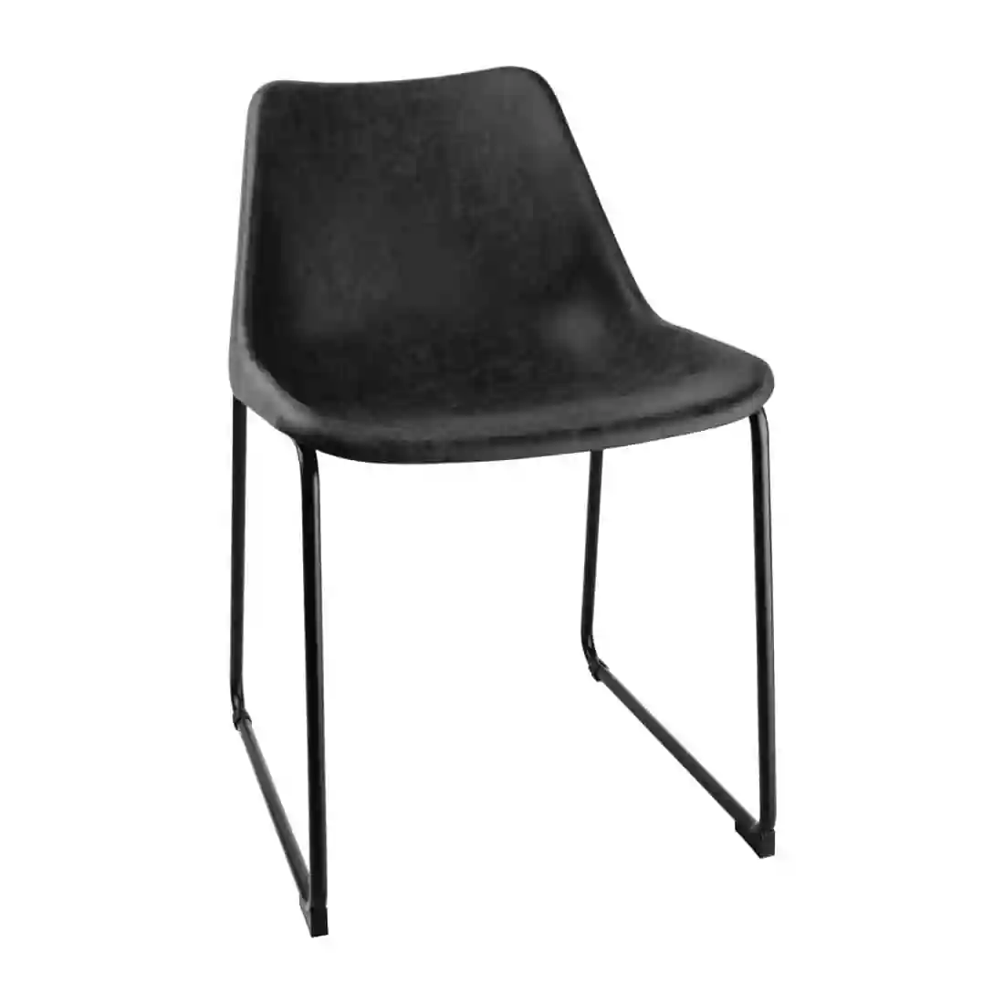 Bolero Rodeo Side Chairs Black (Pack of 2) - Image 1