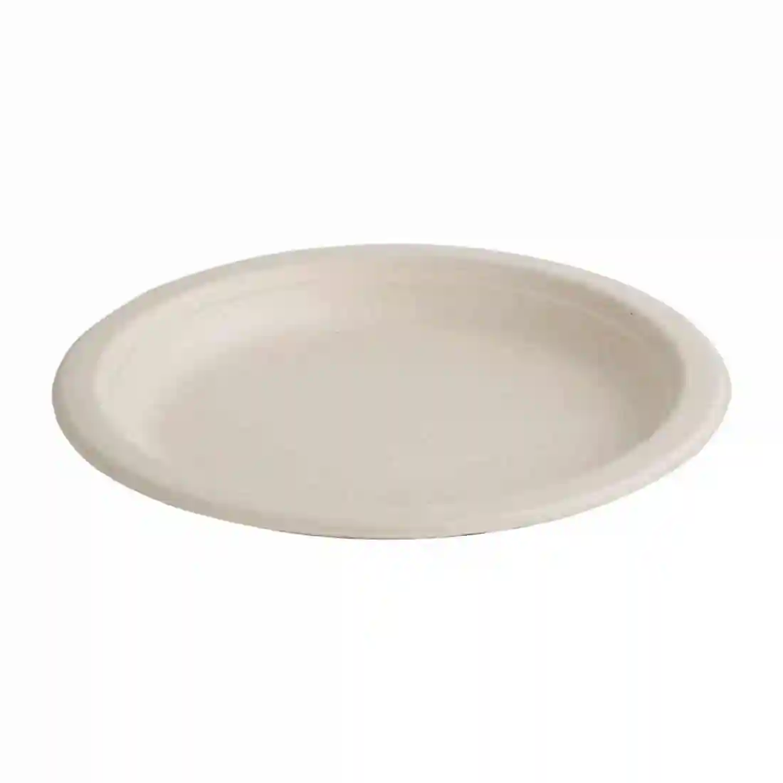 Fiesta Compostable Bagasse Round Plates Natural Colour 260mm (Pack of 50) - Image 1