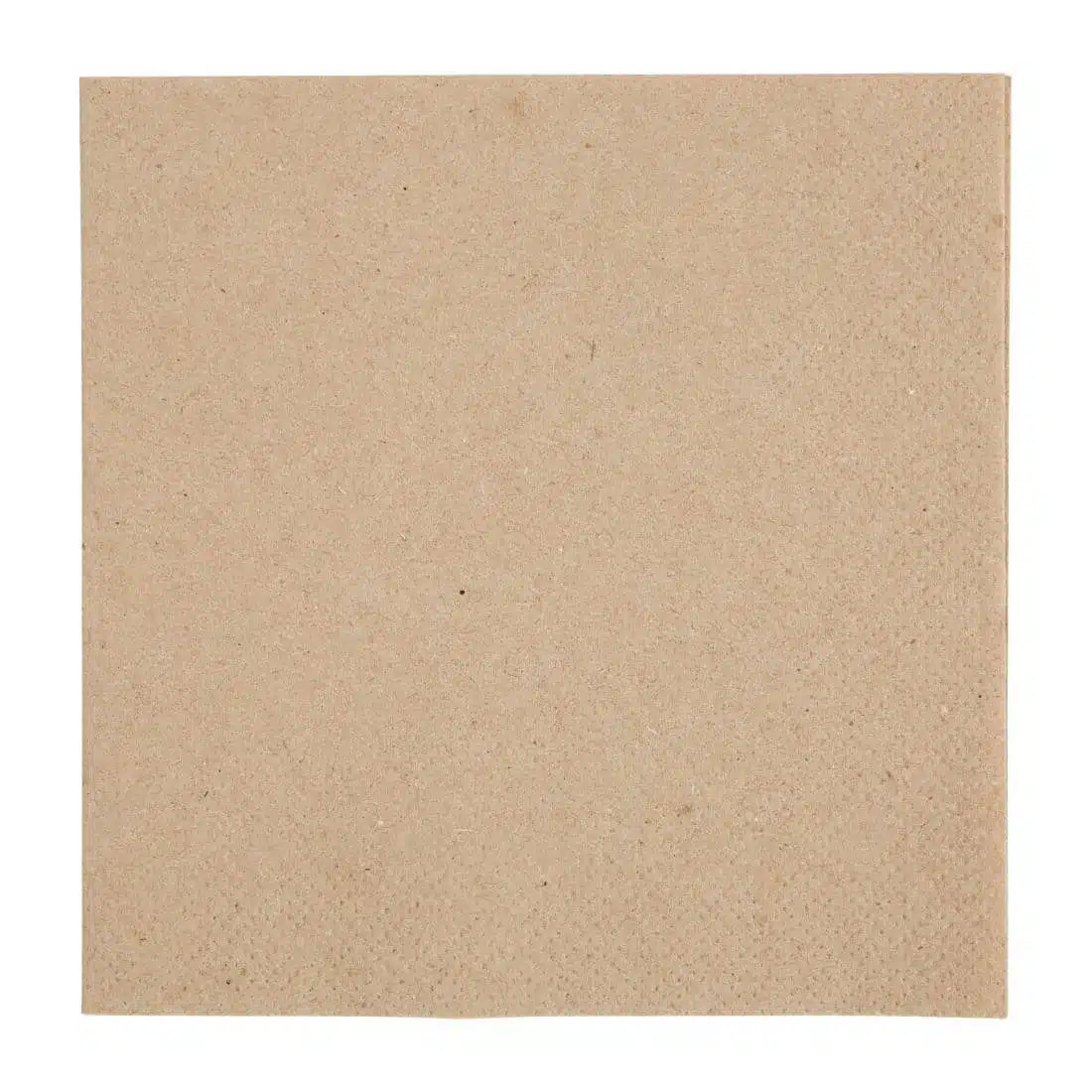 Fiesta Recyclable Recycled Cocktail Napkin Kraft 24x24cm 2ply 1/4 Fold (Pack of 4000) - Image 1