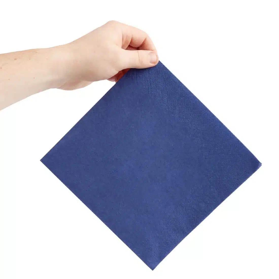 Fiesta Recyclable Dinner Napkin Dark Blue 40x40cm 2ply 1/4 Fold (Pack of 2000) - Image 3