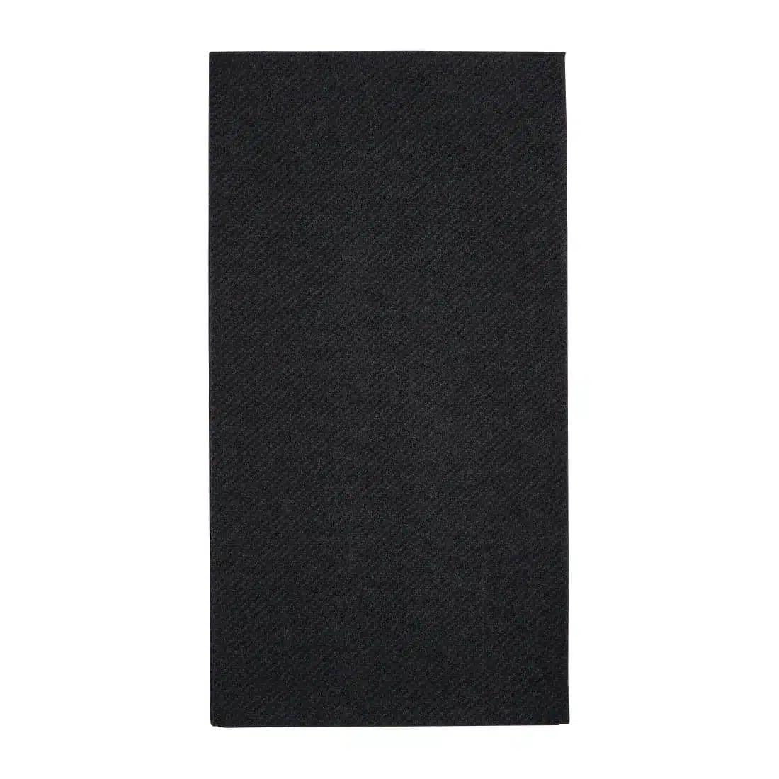 Fiesta Recyclable Premium Tablin Dinner Napkin Black 40x40cm Airlaid 1/8 Fold (Pack of 500) - Image 1