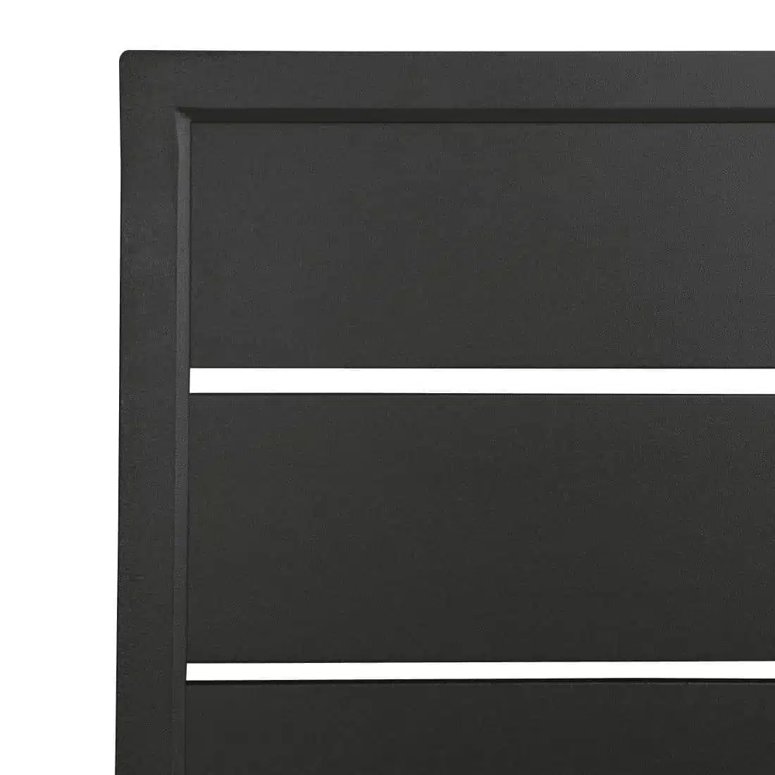 Bolero Aluminium Square Table Top Black 700mm - Image 4