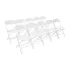 Bolero PP Folding Chairs White (Pack of 10)