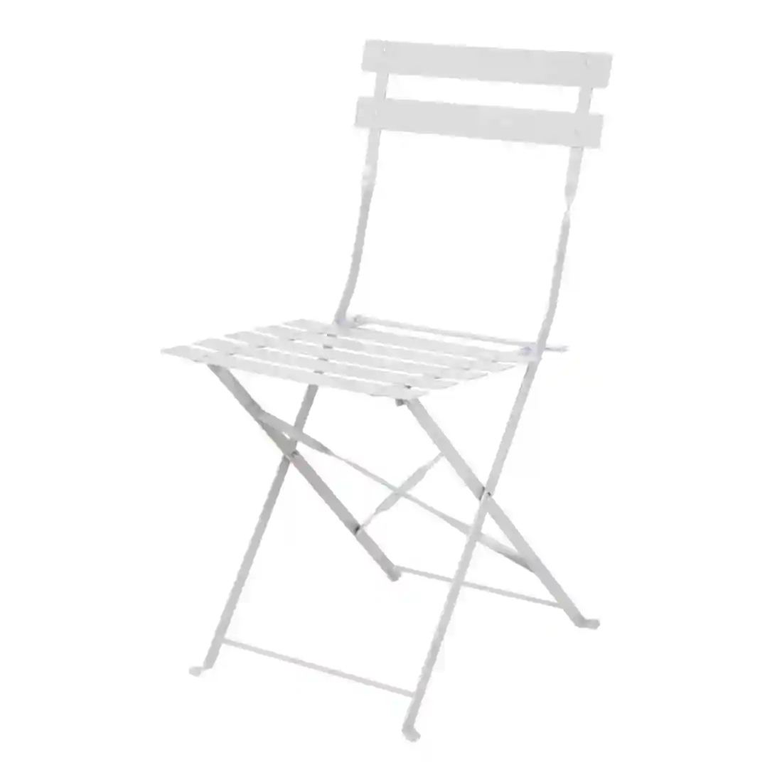 Bolero Perth Grey Pavement Style Steel Folding Chairs (Pack of 2) - Image 1