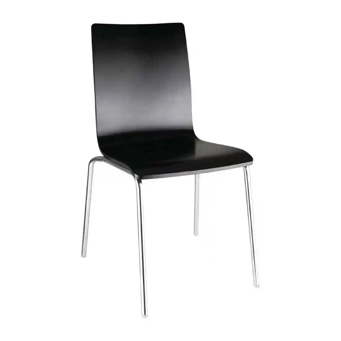 Bolero Black Square Back Side Chair (Pack of 4) - Image 1