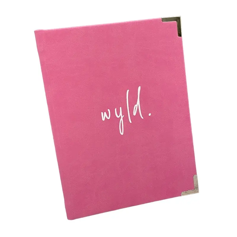 Hot Pink Vivella Menu Cover