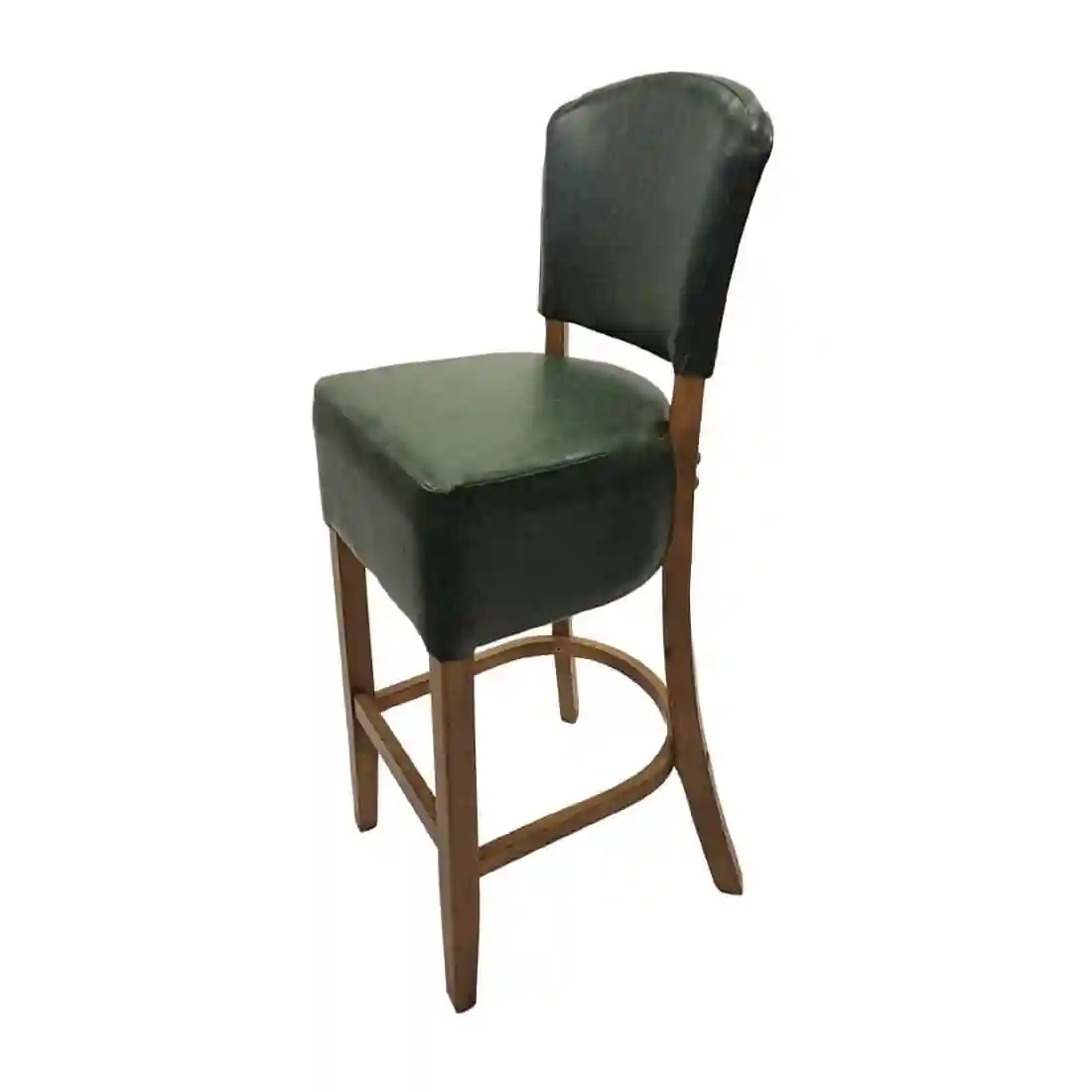 Hanoi Bar Chair in Weathered Oak with Bison Cedar Vinyl - Image 1