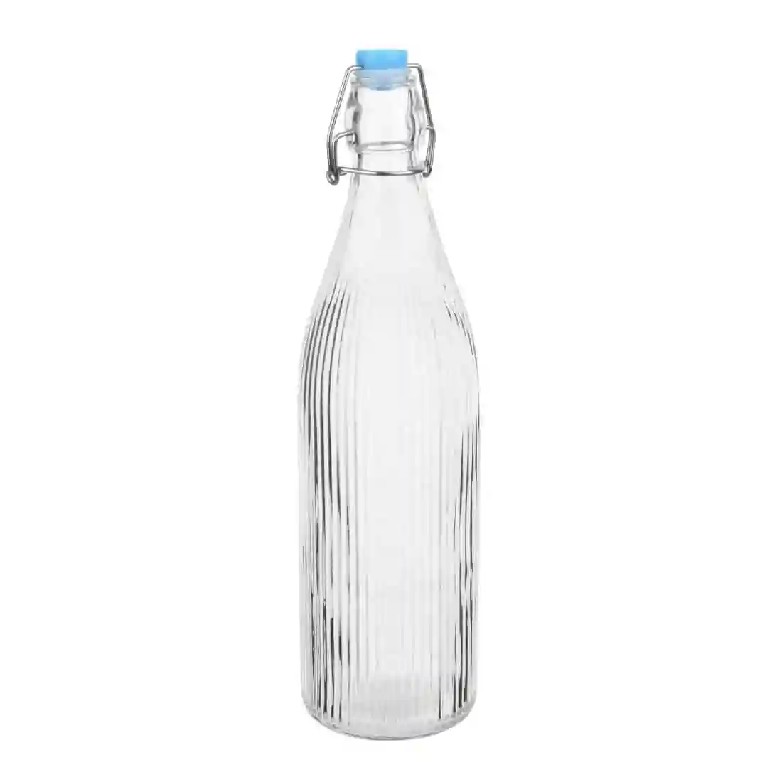 Olympia Ridged Swing Top Water Bottles 1Ltr (6 Pack) - Image 1