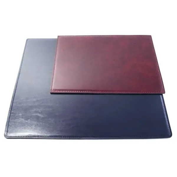 Stitched Hide Leather Desk Mat