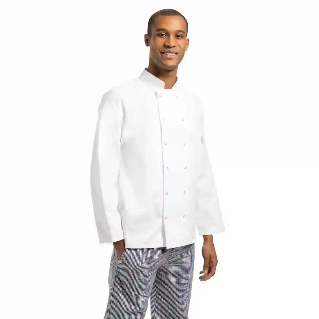 Whites Vegas Unisex White Long Sleeve Chef Jacket