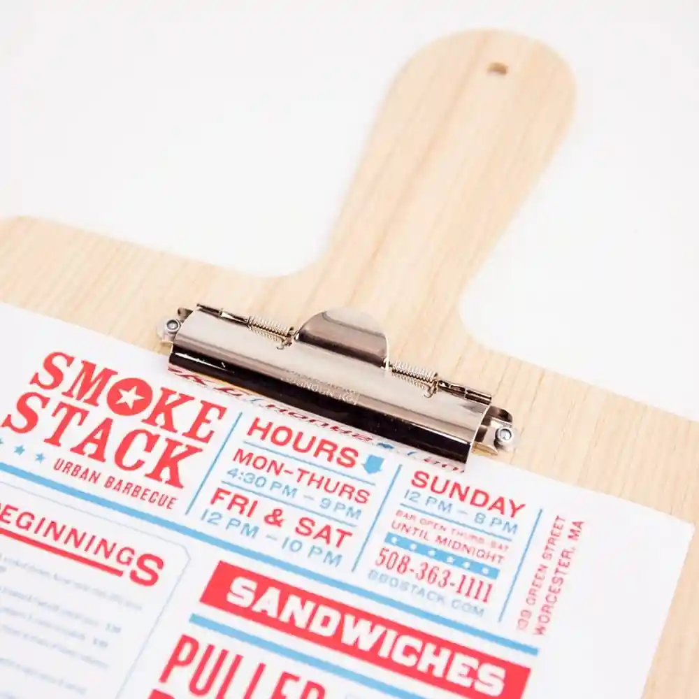 Die Cut Printed Wooden Menu Boards