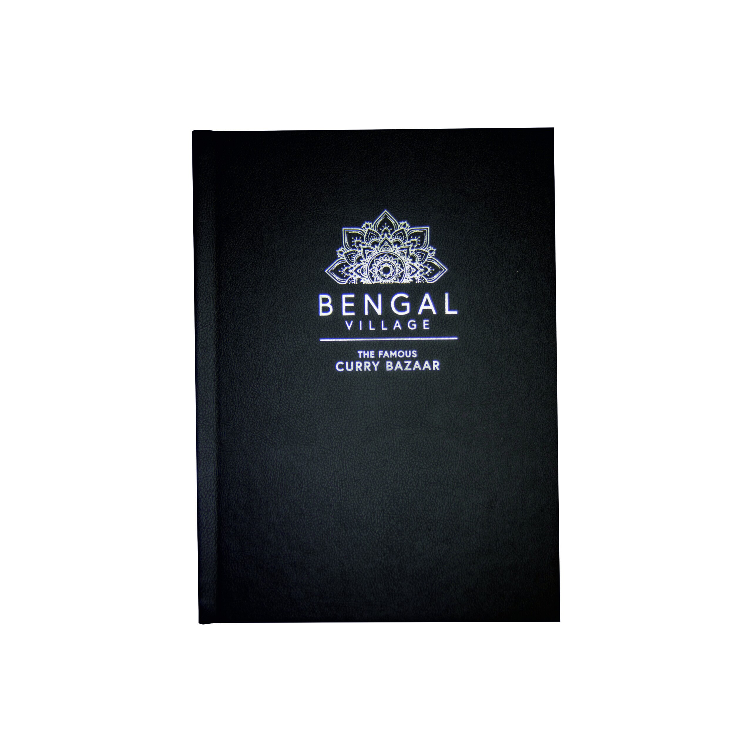 Fine Grain Faux Leather Menu Covers by Smart Hospitality Supplies (Black 2)