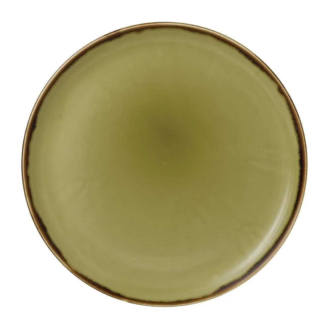 Dudson Harvest Coupe Plates Green 324mm (6 Pack) - Image 1