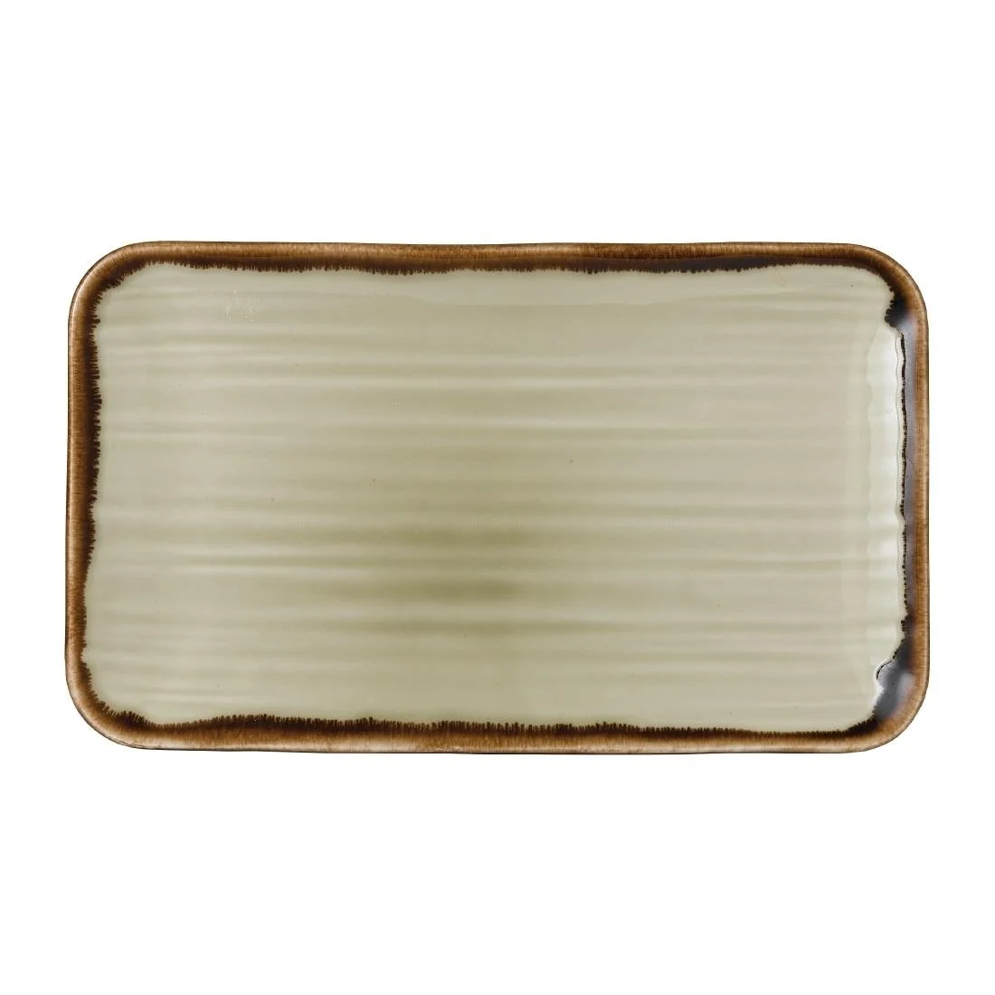 Dudson Harvest Organic Oblong Plates Linen 270x160mm (12 Pack) - Image 1