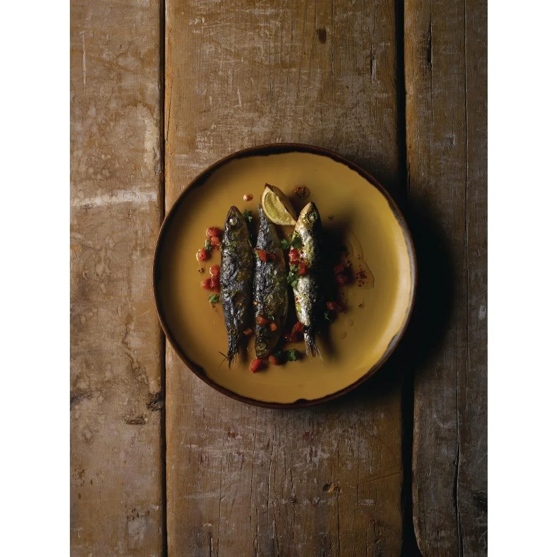 Dudson Harvest Deep Coupe Plates Mustard 255mm (12 Pack) - Image 2