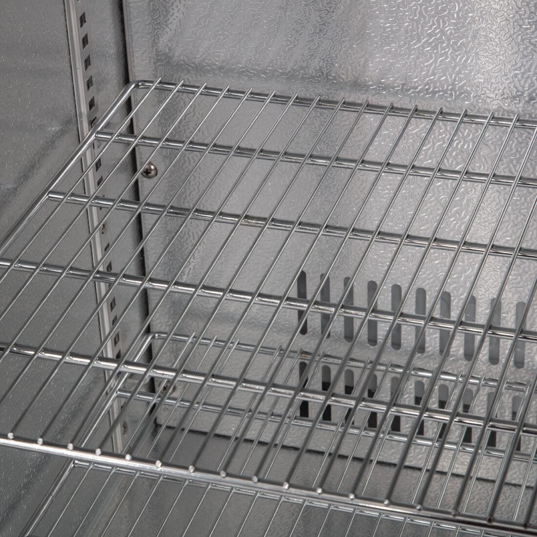 Polar Back Bar Cooler with Hinged Doors in Black 198Ltr