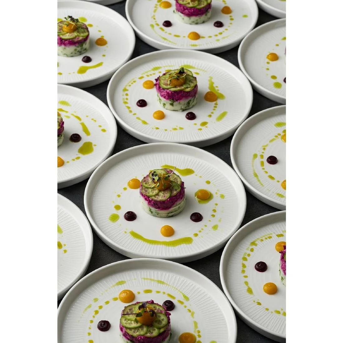 Churchill Bamboo White Walled Plates 260mm (6 Pack) - Image 3