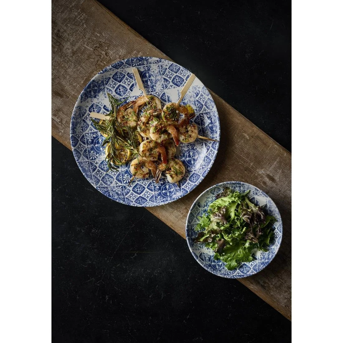 Dudson Makers Collection Porto Blue Coupe Plates 295mm (12 Pack) - Image 3