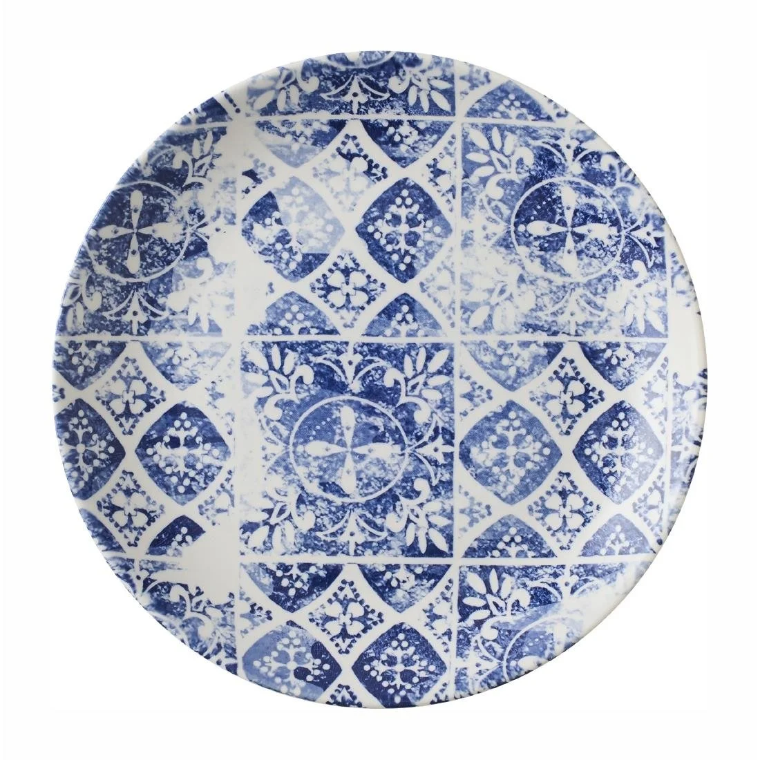 Dudson Makers Collection Porto Blue Coupe Plates 185mm (12 Pack) - Image 1