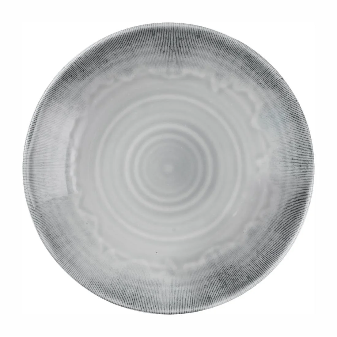 Dudson Harvest Flux Grey Organic Coupe Bowls 279mm (12 Pack) - Image 1