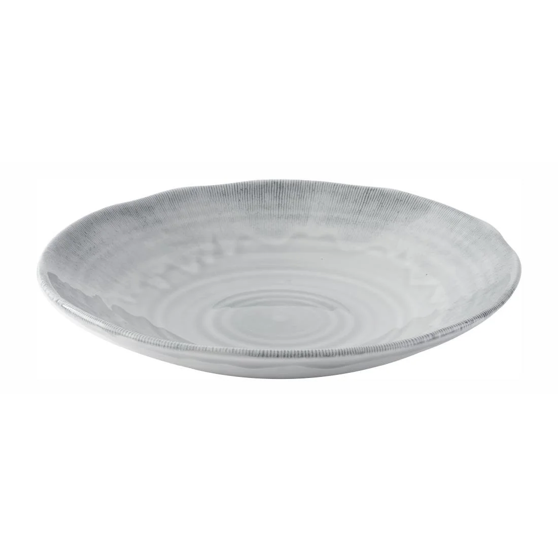 Dudson Harvest Flux Grey Organic Coupe Bowls 250mm (12 Pack) - Image 1