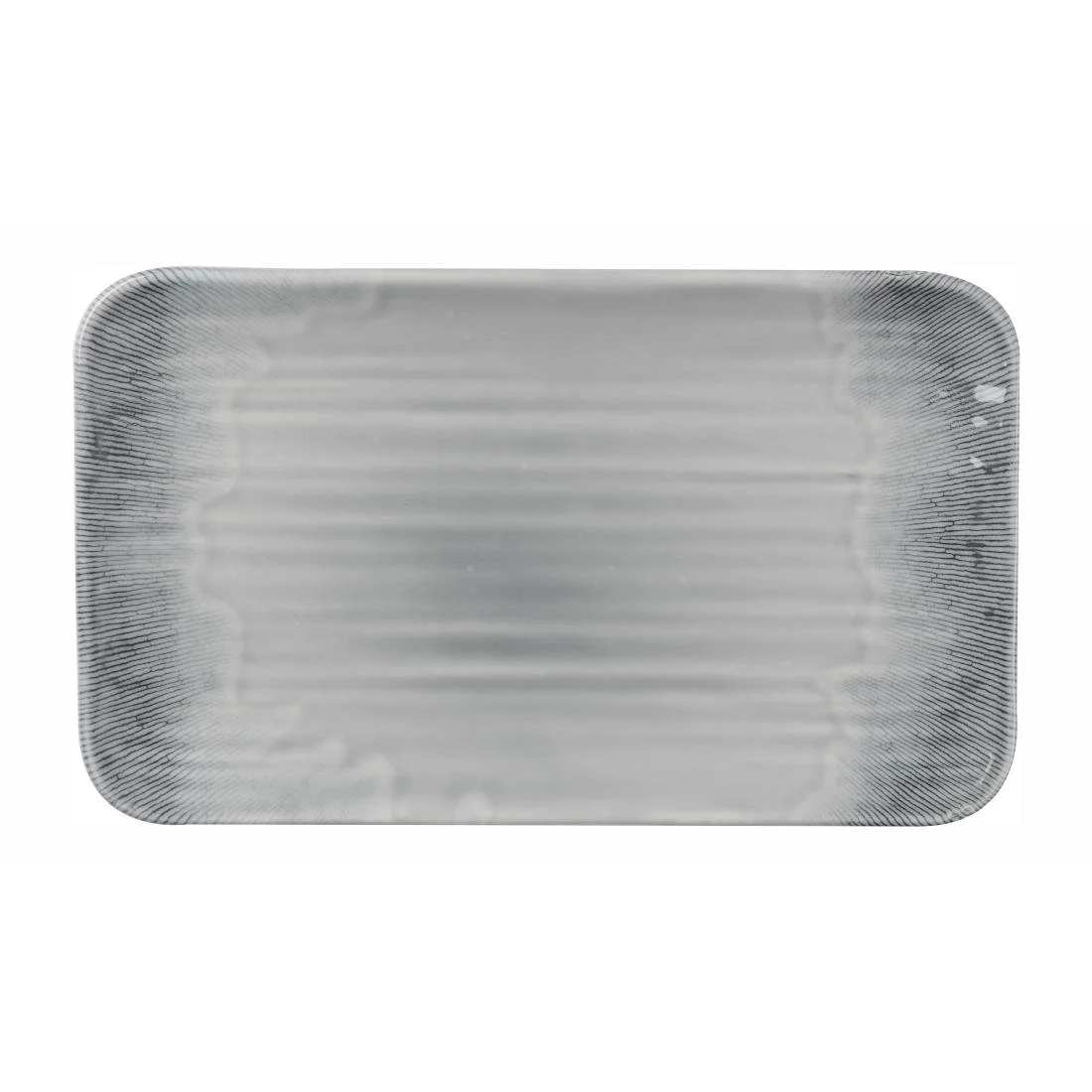 Dudson Harvest Flux Grey Organic Rectangular Platter 179mm (12 Pack) - Image 1