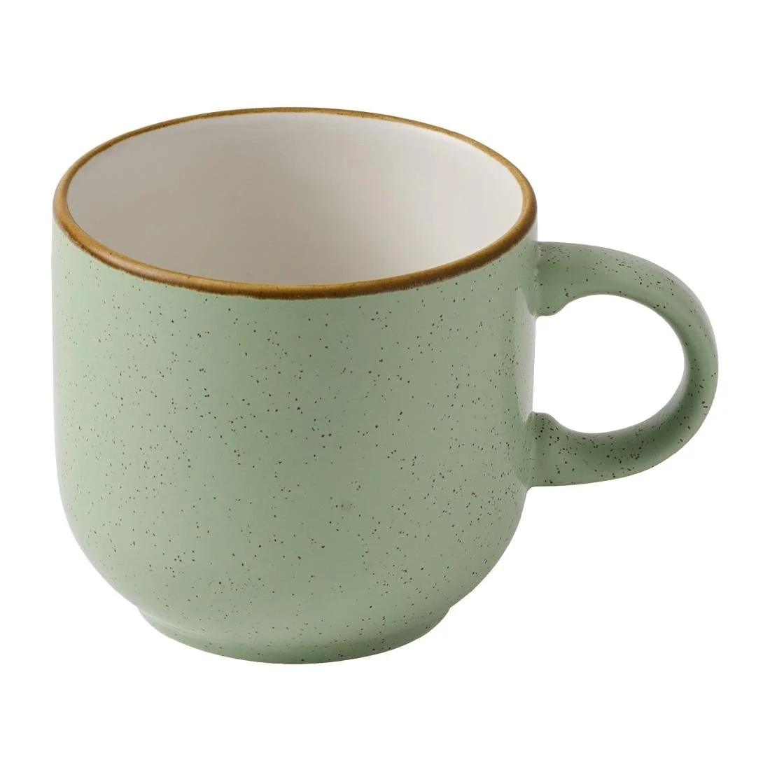 Churchill Stonecast Bubble Mugs Sage Green 340ml (12 Pack) - Image 1