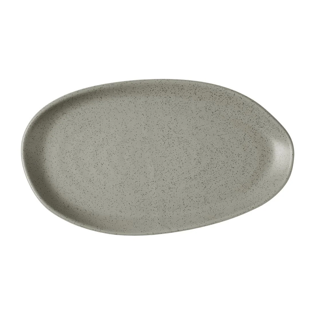 Churchill Stonecast Natural Organic Platters Peppercorn Grey 260x150mm (6 Pack) - Image 1