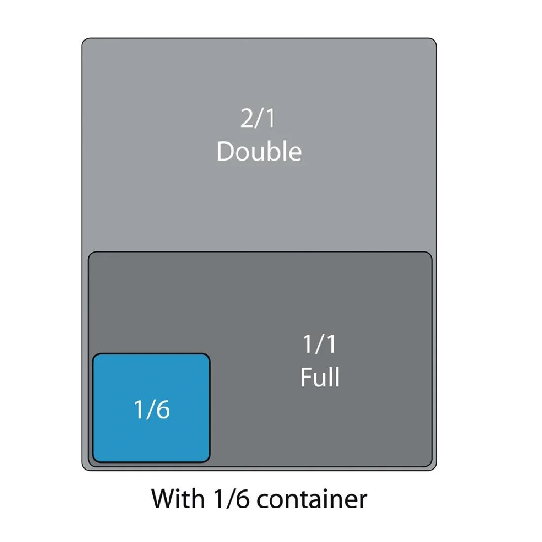 Cambro Polycarbonate 1/6 Gastronorm Pan 150mm