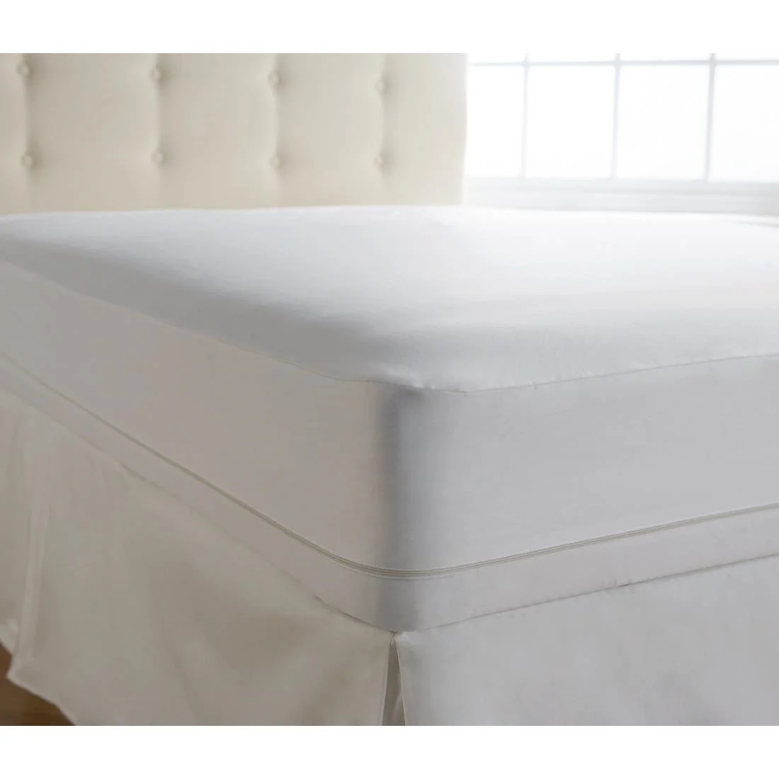 Mitre Comfort Allerzip Smooth Mattress Protector King Size
