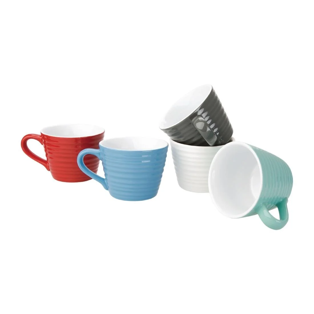 Olympia Cafe Aroma Mugs Blue 230ml (6 Pack) - Image 3
