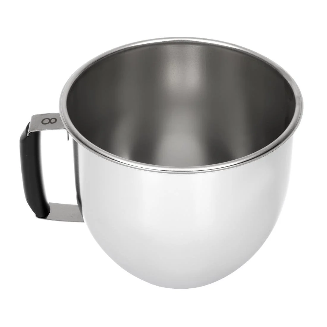 Matfer 8Ltr Stainless Steel Bowl with Handle - Image 2