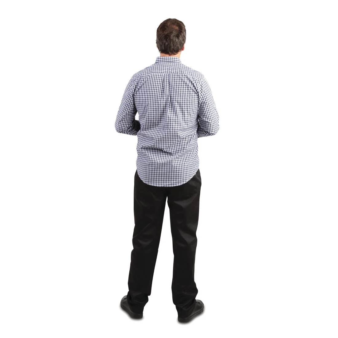 Uniform Works Mens Gingham Shirt Black S