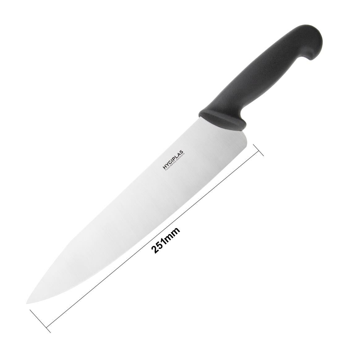 Hygiplas Chefs Knife Black 25.5cm
