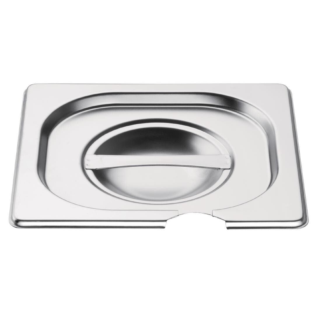 Vogue Stainless Steel 1/6 Gastronorm Notched Lid