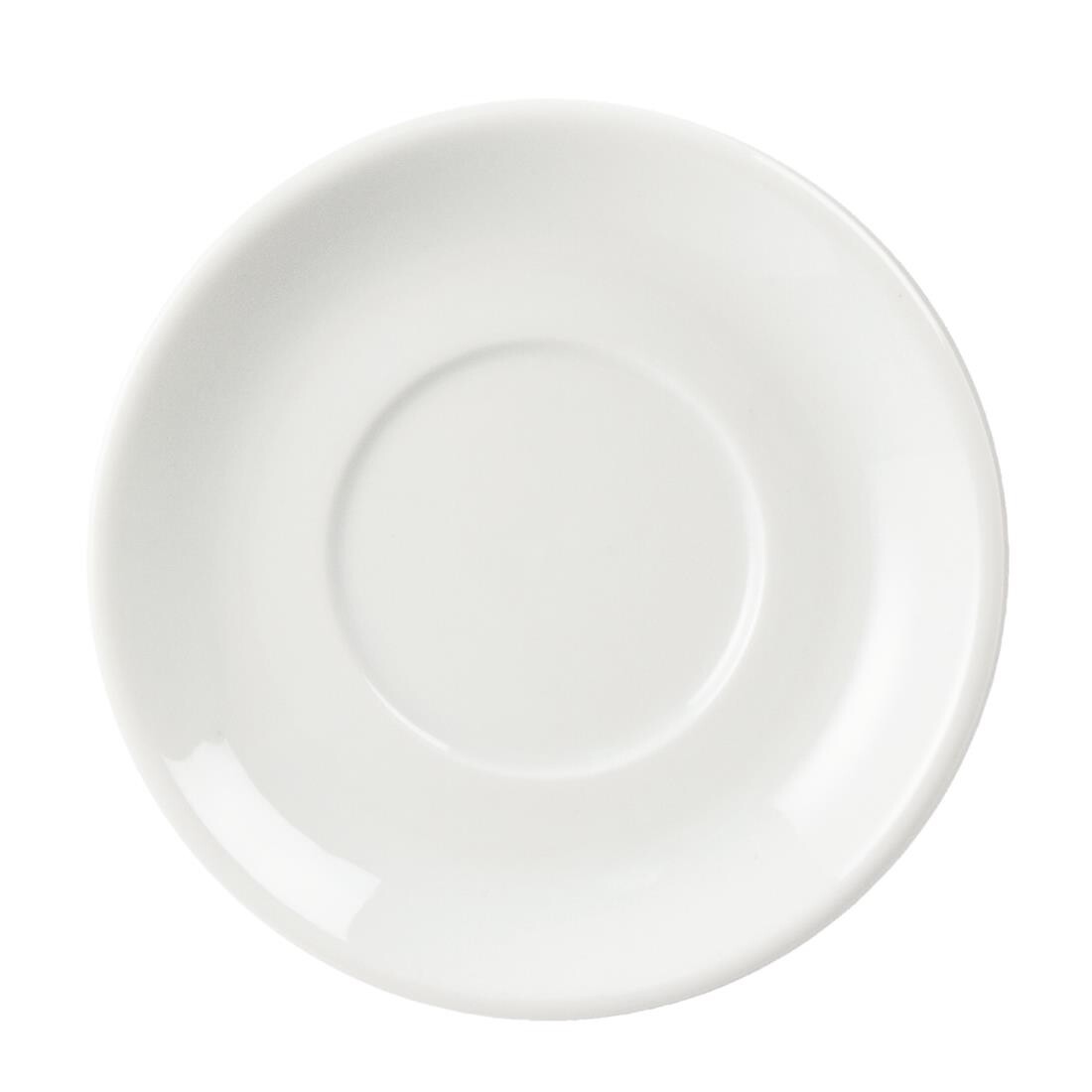 Olympia Whiteware Stacking Espresso Saucers